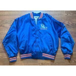 Broncos Printed Logo Chalk Line Jacket Size L
